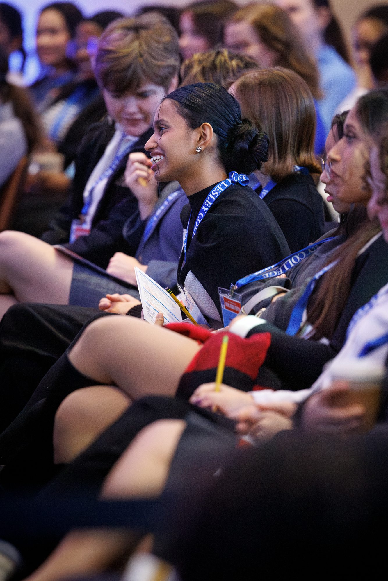 Students listen in the audience at the second annual HRC Center summit.