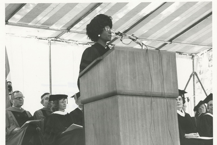 Shirley Chisolm at Wellesley