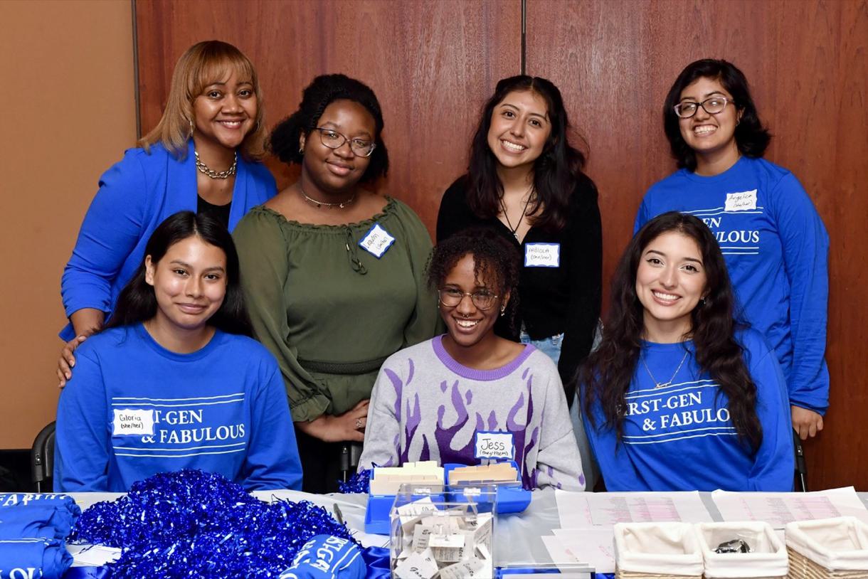 Team members from the Office for Student Success pose for a group picture.