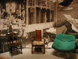 View of Library, College Hall, Before 1914; View of Tower Court, Reception Room, After 1915; View of Reserve Room, Clapp Library, Photograph by Bradford Herzog, 1977; Wellesley College Archives. College Hall Chair, Hammatt Billings?, ca. 1875; Lined Folded Chair, Designed for Tower Court by William Roth &Co., 1915; Clapp Library Chair, Manufactured by Artifort, ca. 1970, On Loan from Clapp Library, Wellesley College.