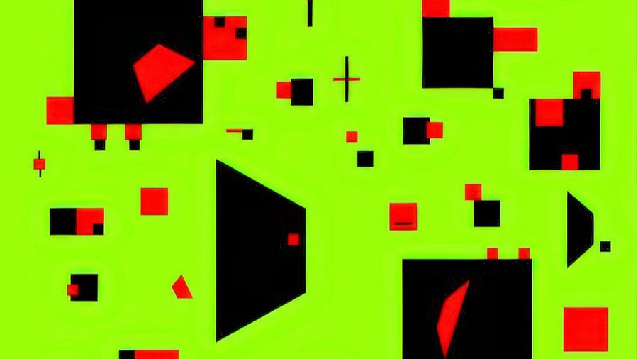 A still frame capture of a video installation