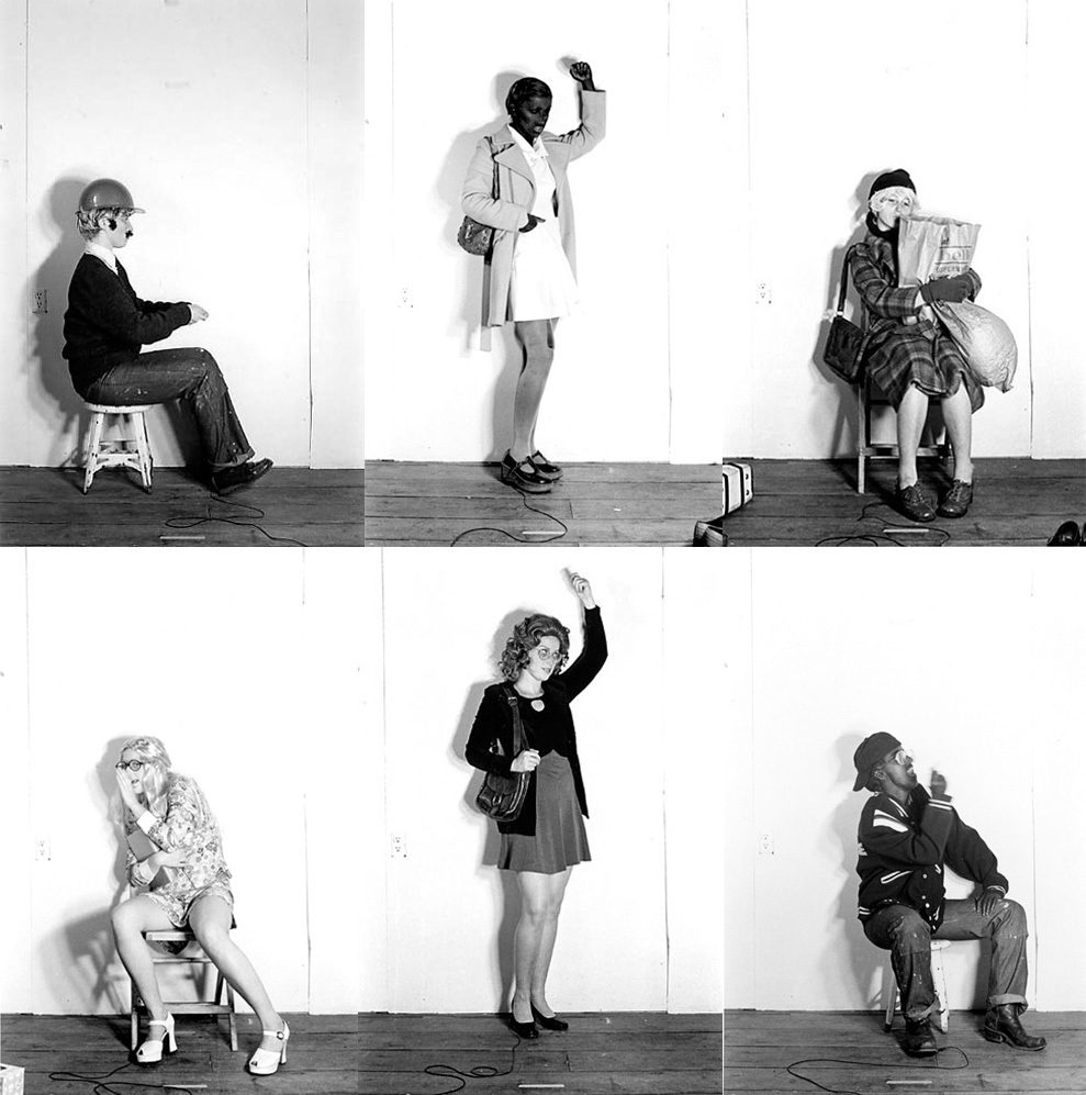 Cindy Sherman, from Untitled (Bus Riders), 1976/2005. 20 black and white photographs, 8 x 10 in. Museum purchase with funds provided by Wellesley College Friends of Art, 2012.17. Courtesy of the artist and Metro Pictures, New York.