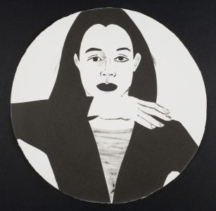 Alex Katz, Untitled from the portfolio Self-Portrait in a Convex Mirror, 1984. Lithograph. The Nancy Gray Sherrill, Class of 1954, Collection, 2009.51.1-.41