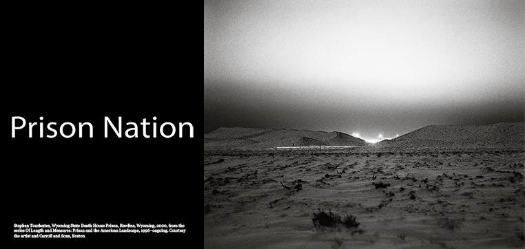 Prison Nation title with desert landscape