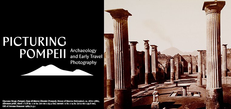 Standing columns in Pompeii early travel photo