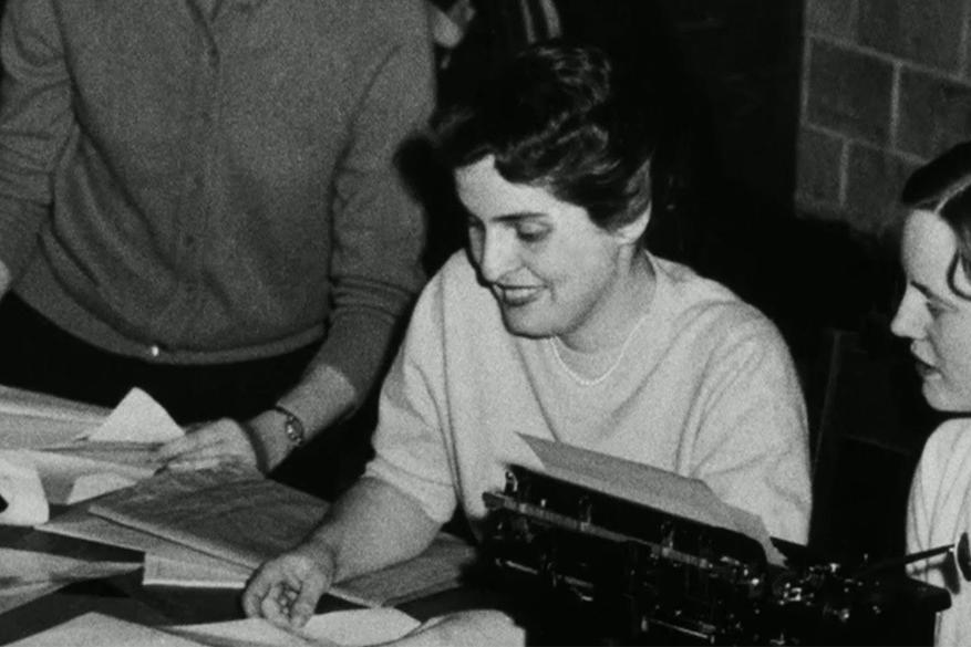 Archival image of Madeleine as a student