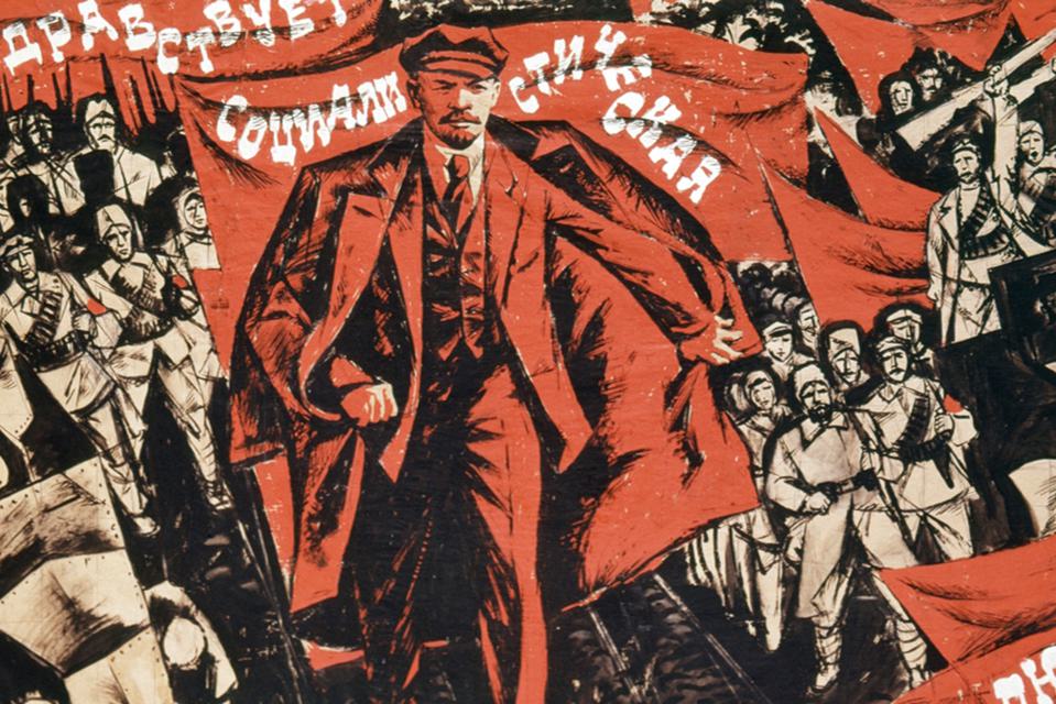 Russian revolution poster