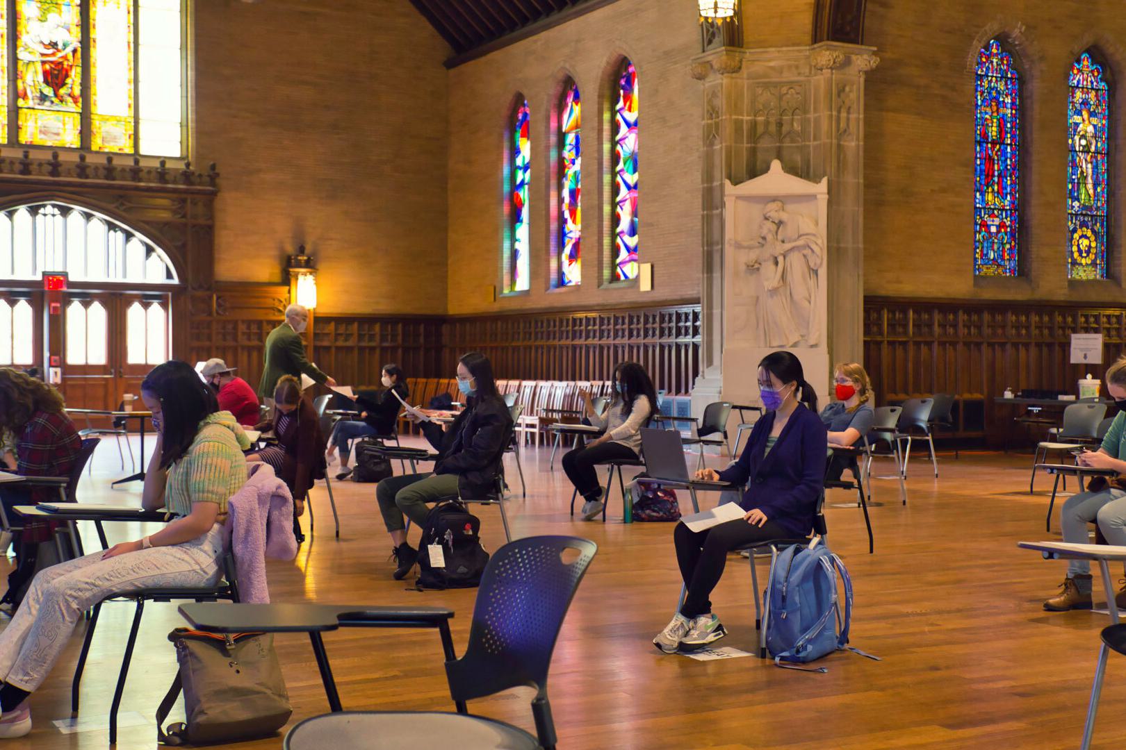 kodera teaching in houghton chapel