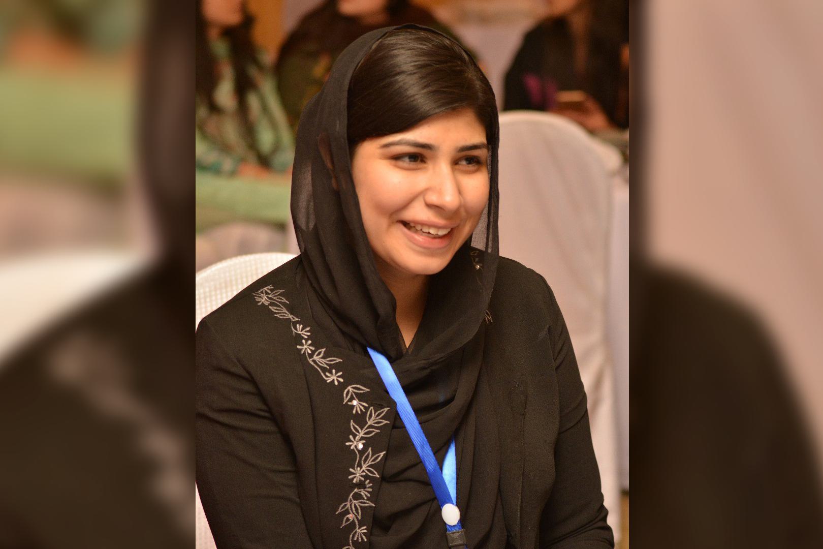 A candid portrait of Pashtana Durrani