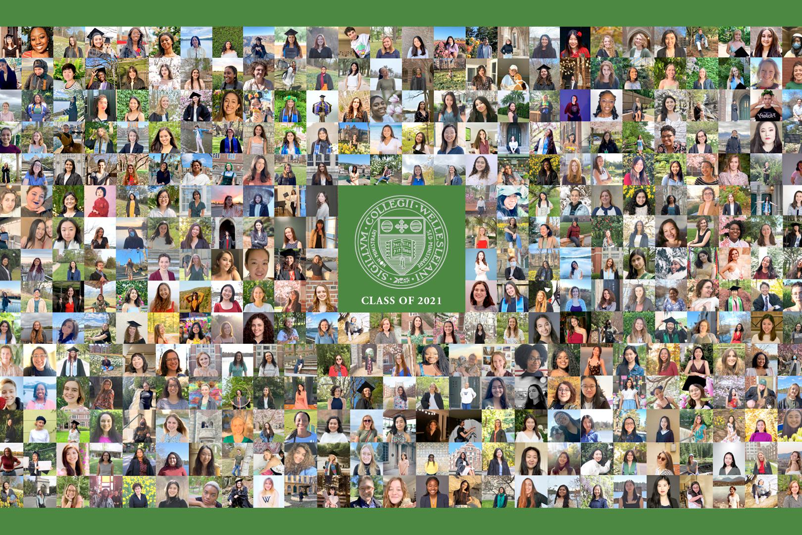 collage of all the class of 2021 graduates