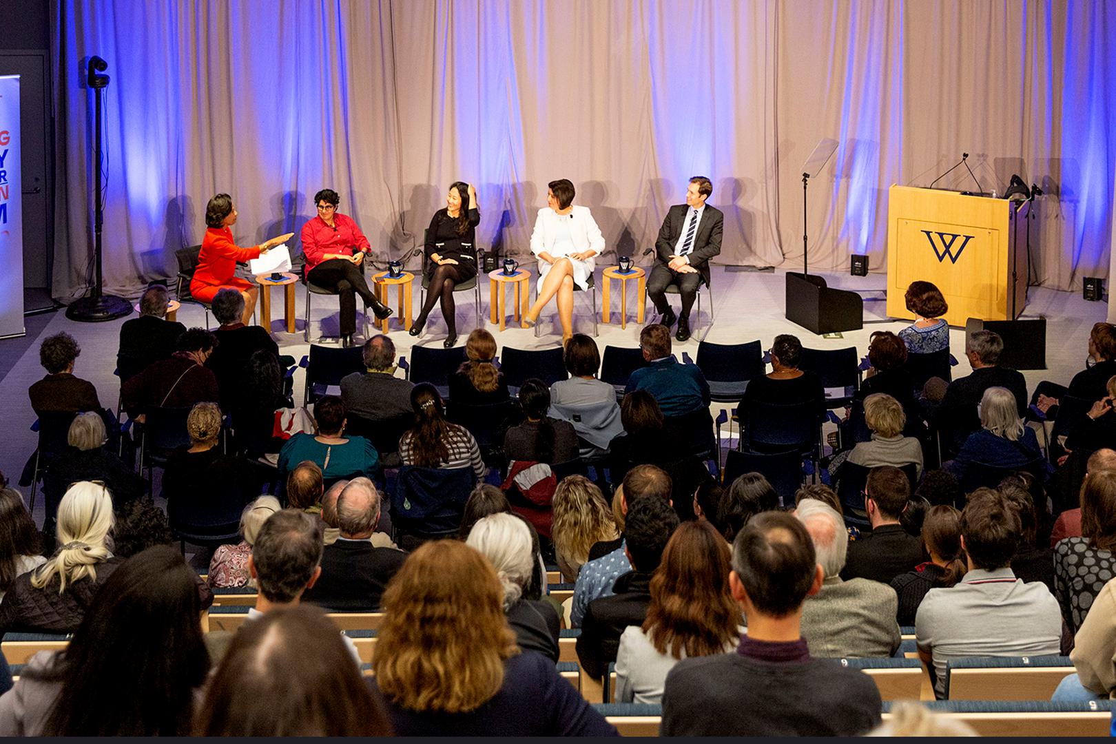 Four women and one man discuss the changing face of STEM on stage.