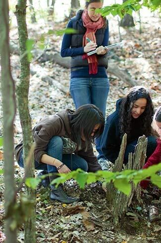 Students explore artifacts during and outside class for Adam Van Arsdale’s forensic anthropology class